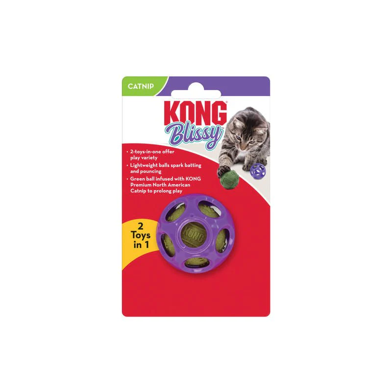 KONG Blissy Moon Ball with Catnip, Purple - Buy Pet Shop