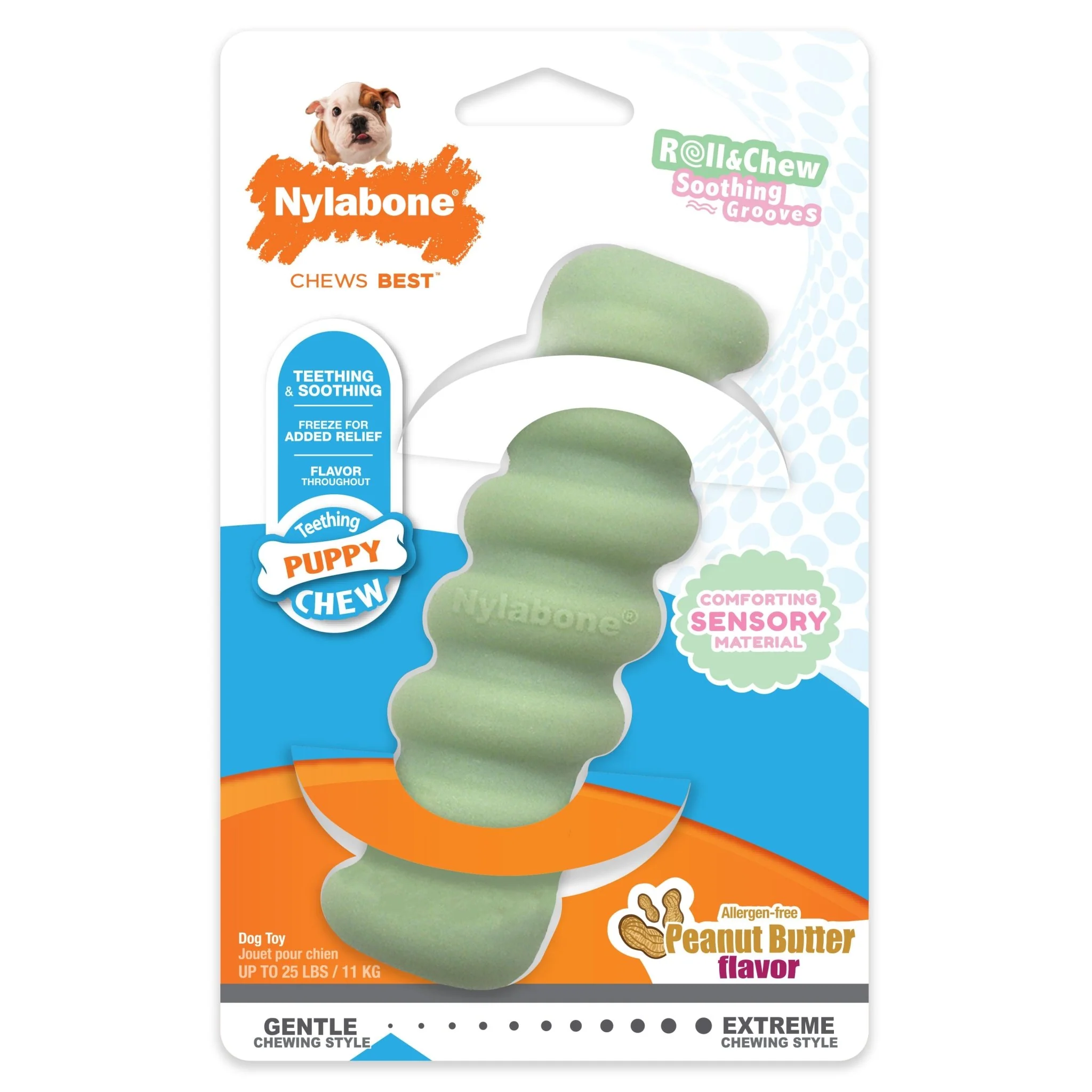 Sensory Material Puppy Teething Toy, Peanut Butter, Small/Regular, Up to 25 Ibs. - Buy Pet Shop