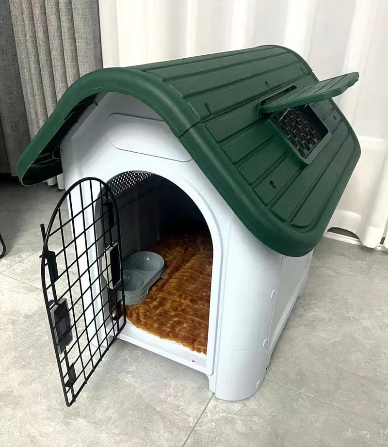Green Roof Dog House with Air vent - Buy Pet Shop