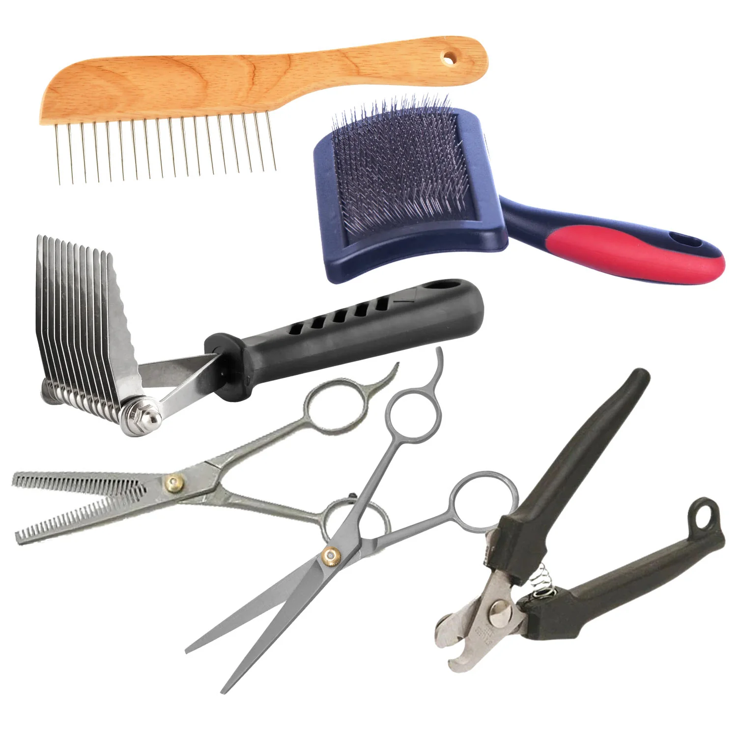 Poodle & Long-Hair Dog Grooming Tools, 6 Piece Kit - Buy Pet Shop