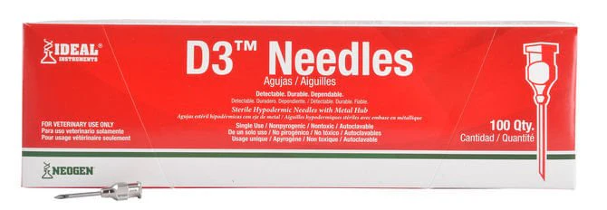 Ideal D3 Detectable Needles, Box of 100 - Buy Pet Shop