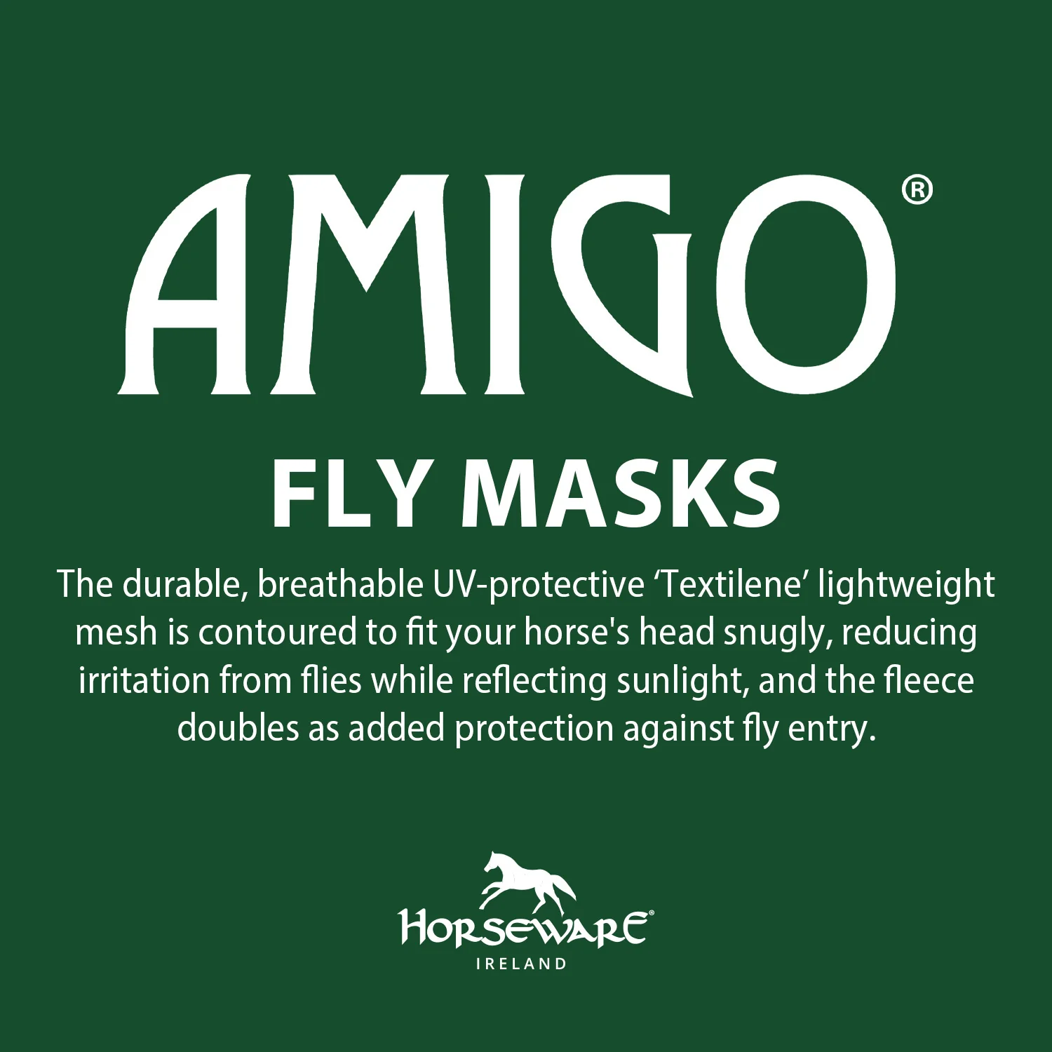 Amigo Horse Fly Mask with Ears, Aqua/Orange - Buy Pet Shop