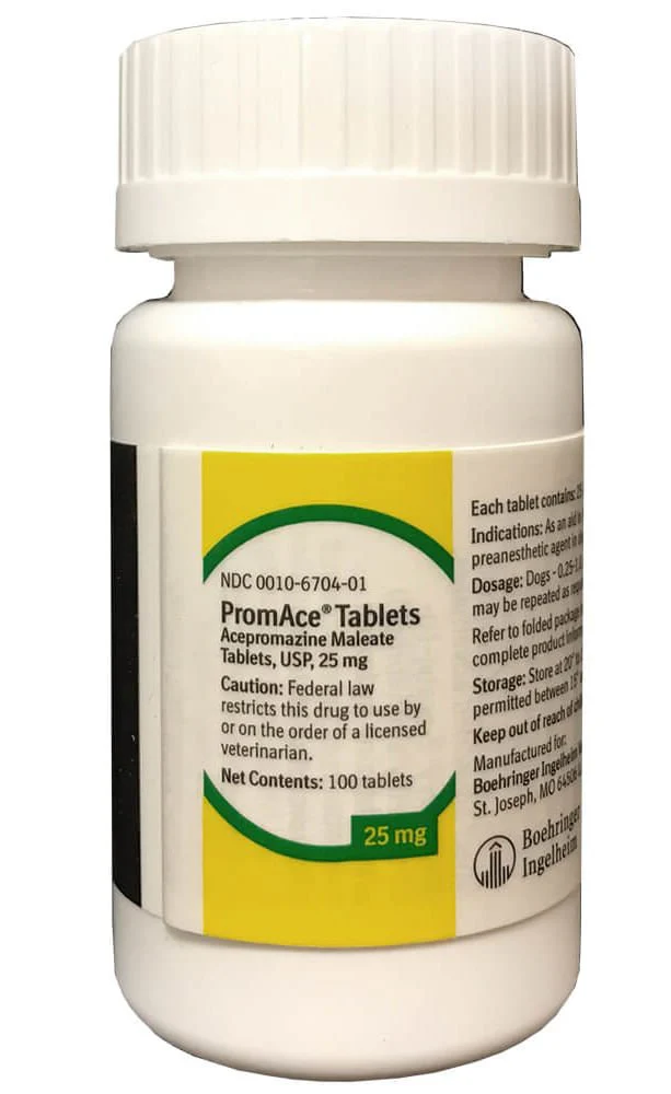 Rx PromAce (acepromazine maleate) Tablets for Horses, Dogs, & Cats - Buy Pet Shop
