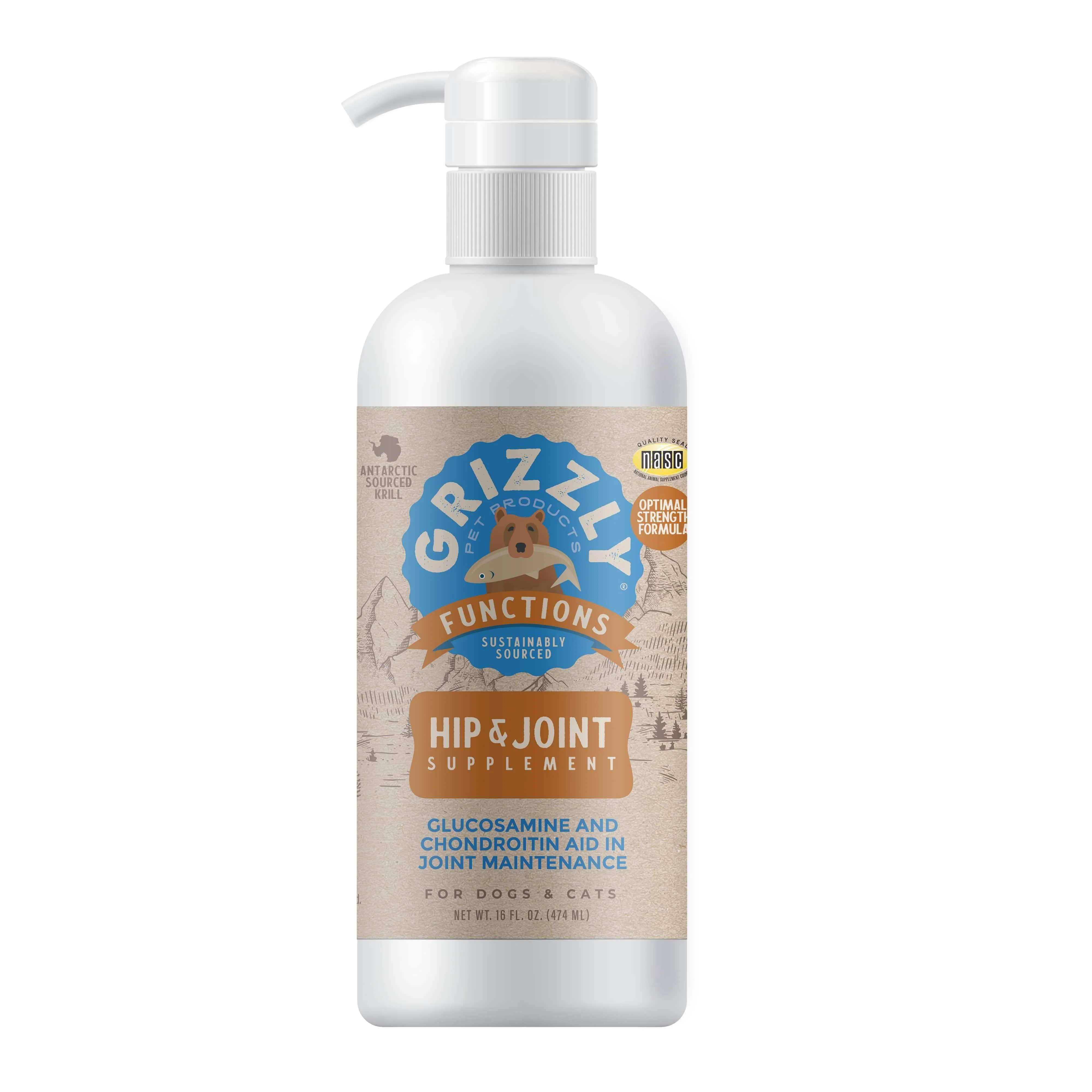 Grizzly Joint Aid - Liquid Hip and Joint Supplement for Dogs and Cats - Buy Pet Shop