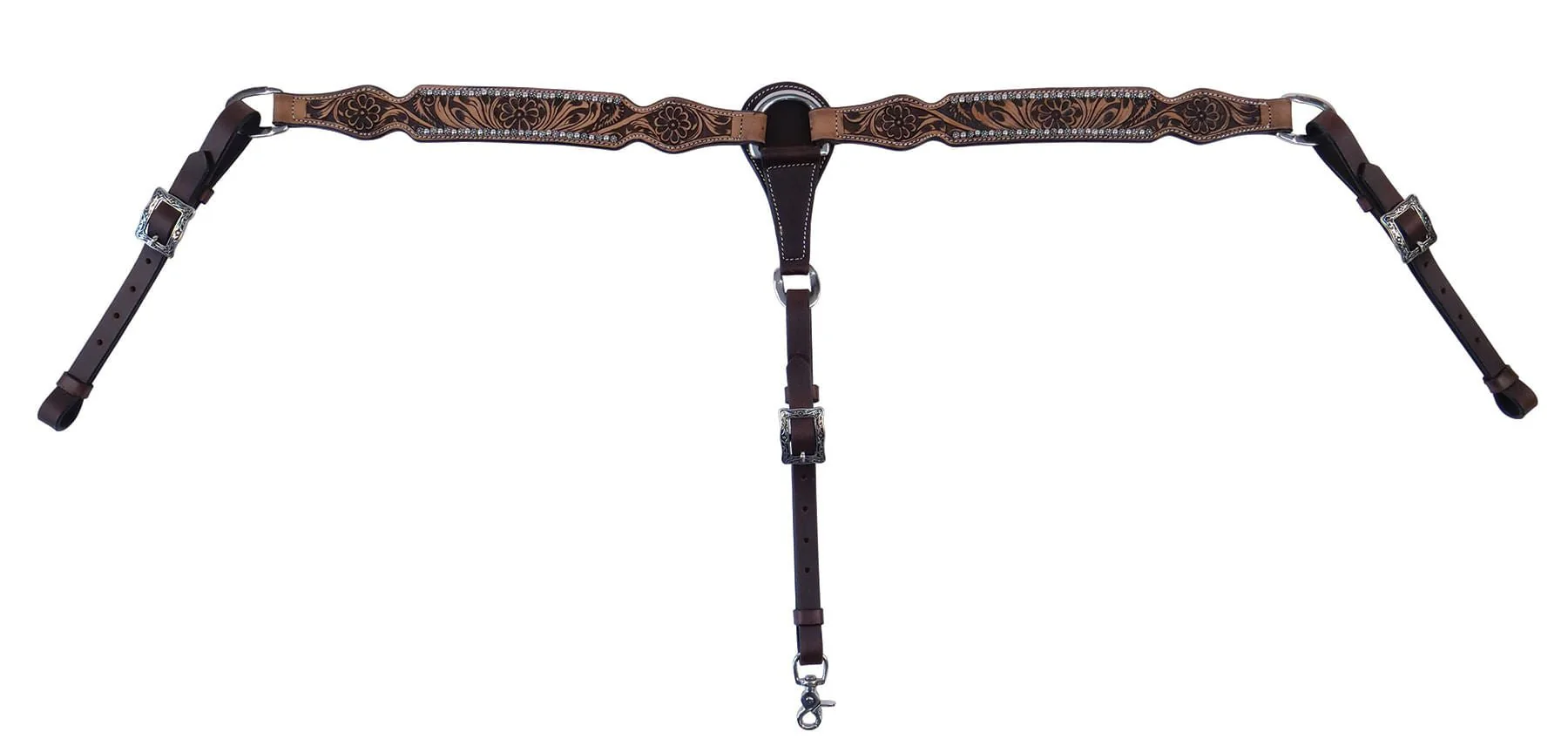 Cody Pro Flower Tooled Breast Collar - Buy Pet Shop