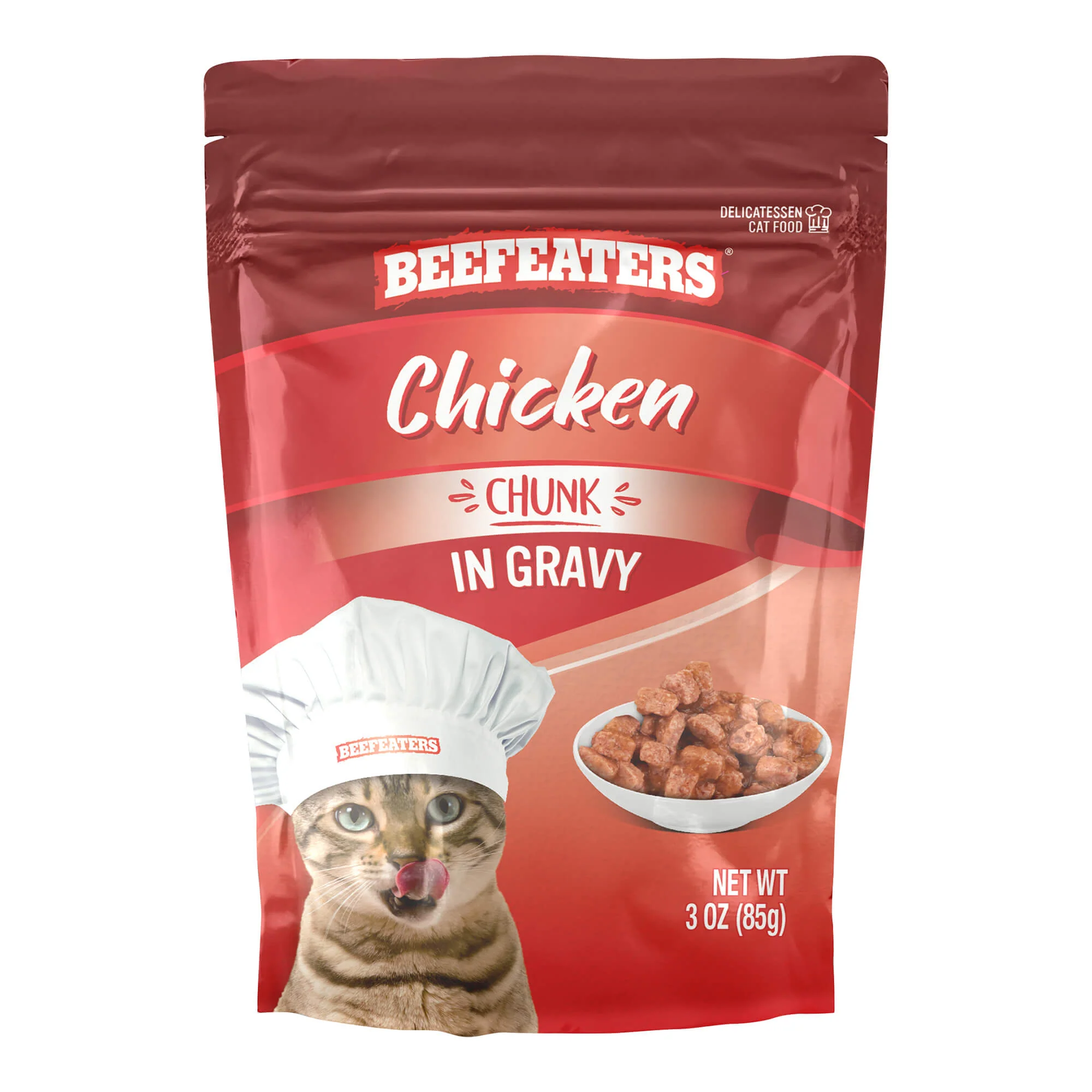 Beefeaters Wet Cat Food Pouch, Chicken Chunk in Gravy, 3 oz, Case of 24 - Buy Pet Shop