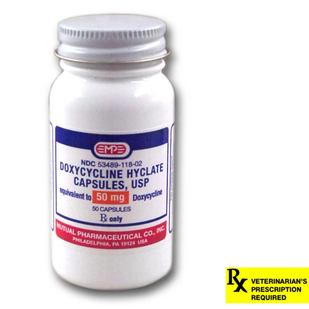 Rx Doxycycline Hyclate (Generic) Capsules - Buy Pet Shop