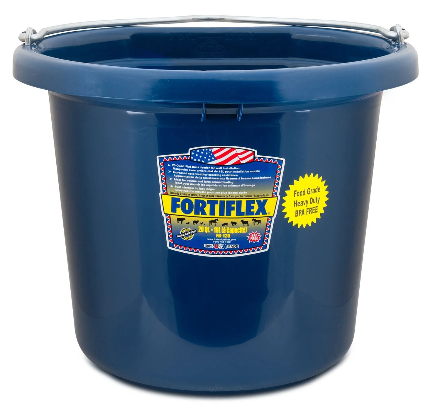 Fortiflex Flatback Bucket, 5 Gallon - Buy Pet Shop