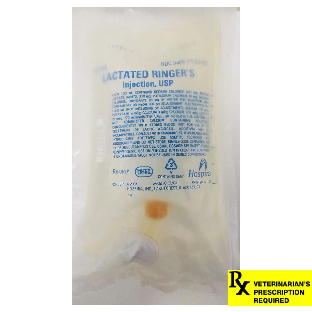 Rx Lactated Ringer's Electrolyte Injection Solution - Buy Pet Shop