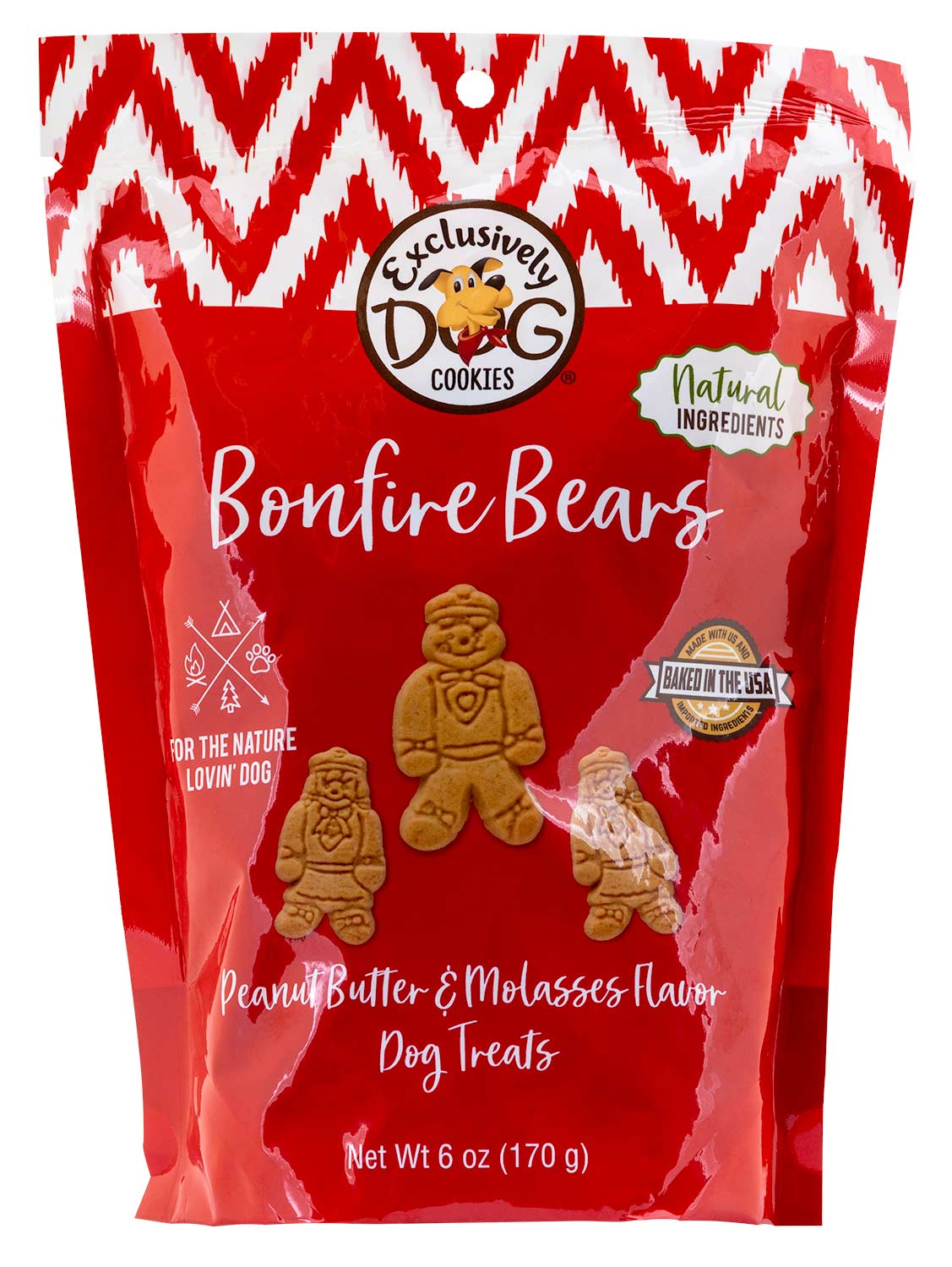 Bonfire Bears PB & Molasses Cookies for Dogs, 6 oz - Buy Pet Shop