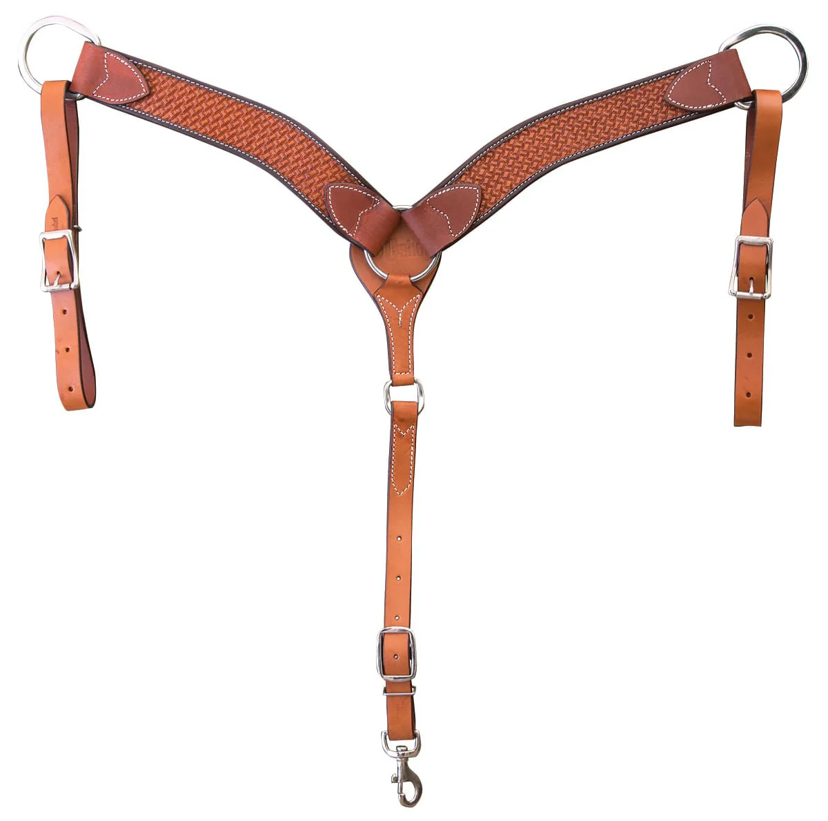 Cashel Chestnut Basket Stamp Breast Collar - Buy Pet Shop