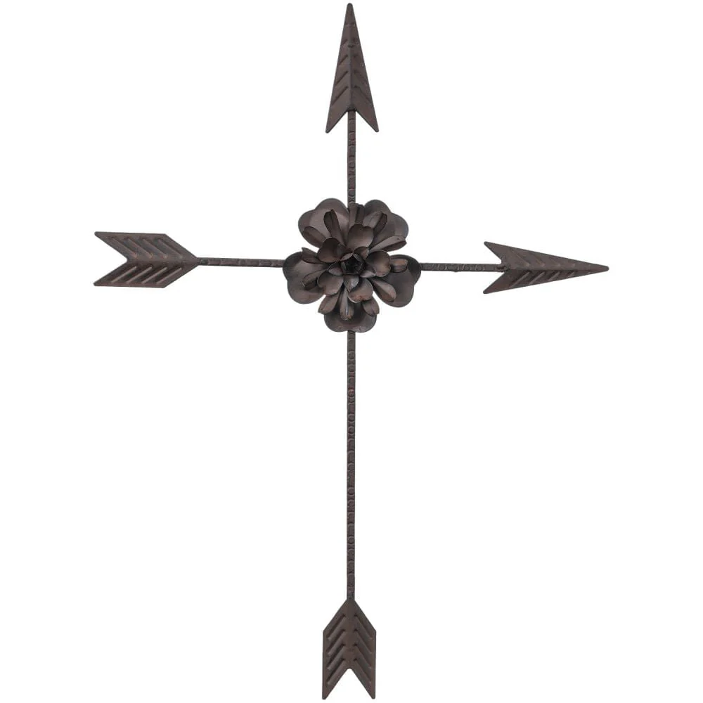 Arrow Cross with Flower Wall Hanging - Buy Pet Shop