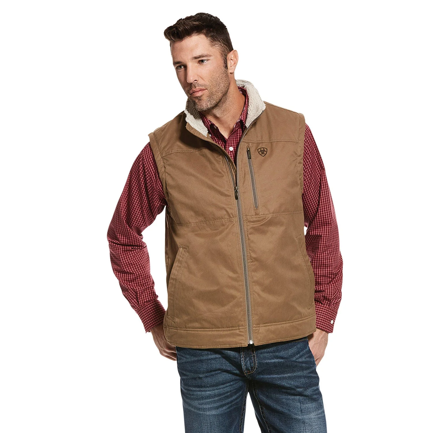 Ariat Men's Grizzly Canvas Insulated Vest - Buy Pet Shop