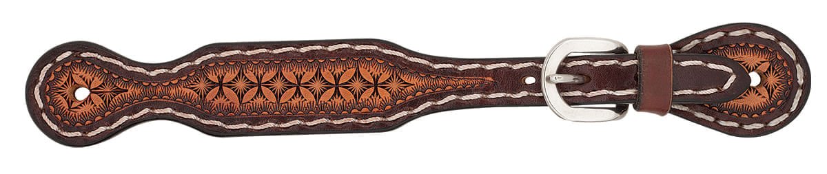 Turquoise Cross Geometric Tooled Spur Straps, Ladies - Buy Pet Shop