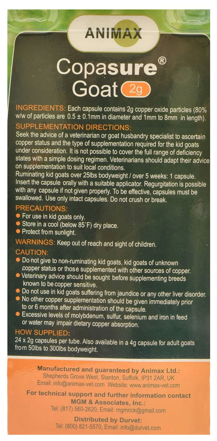 Copasure Bolus for Kids, 2g (24 Capsules) - Buy Pet Shop