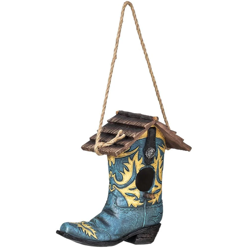Turquoise Boot Birdhouse - Buy Pet Shop