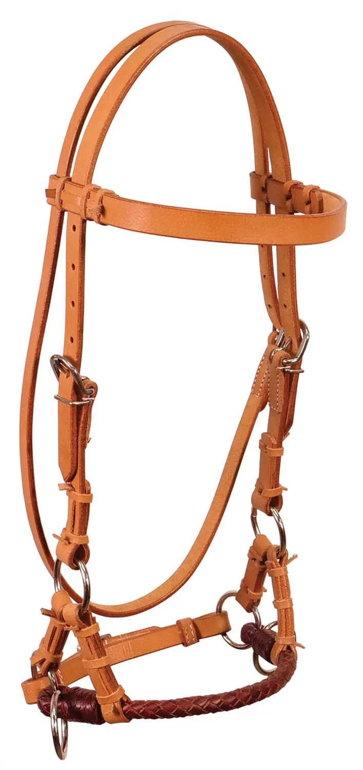 Buffalo Leather Fully Adjustable Leather Nose Side Pull Headstall - Buy Pet Shop