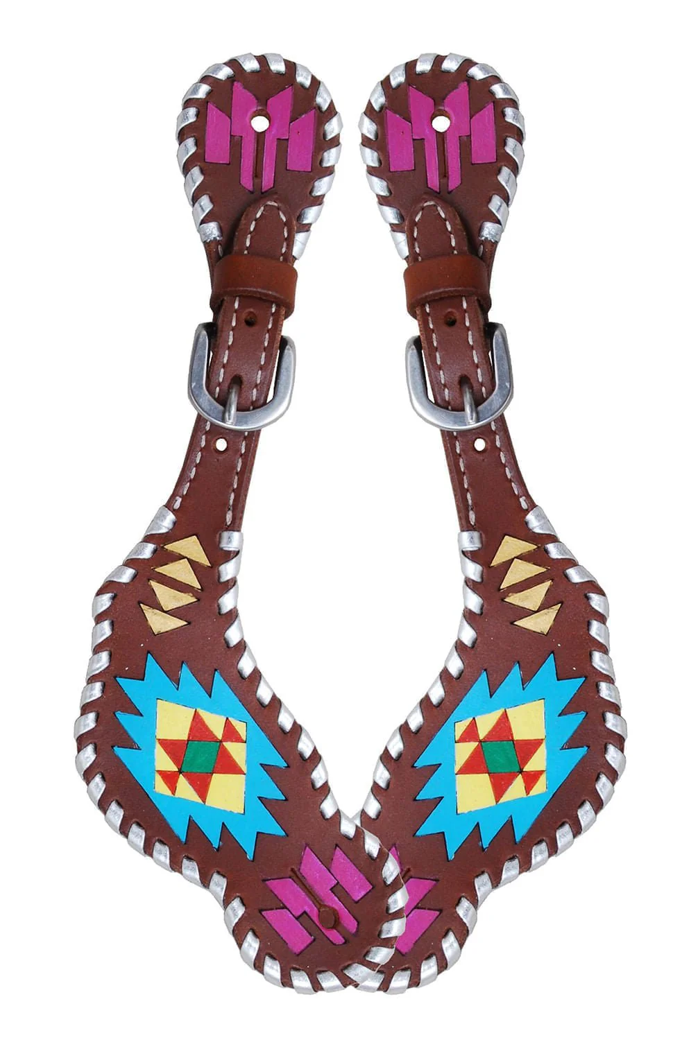Rafter T Ladies' Painted Aztec Spur Straps - Buy Pet Shop