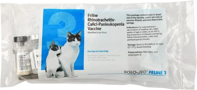 Solo-Jec Feline 3 Cat Vaccine, Single Dose - Buy Pet Shop