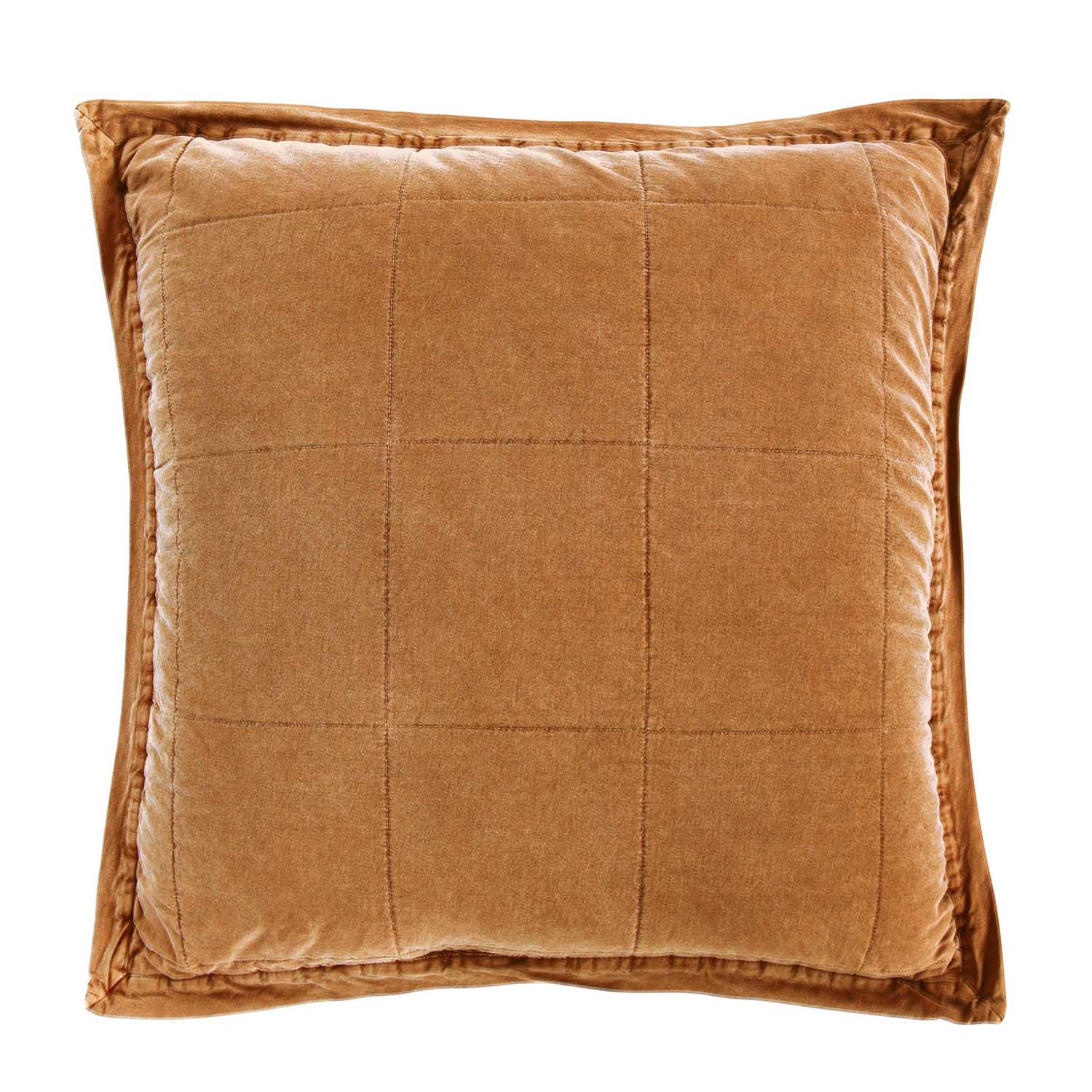 Stonewashed Cotton Canvas Euro Sham, Terracotta - Buy Pet Shop