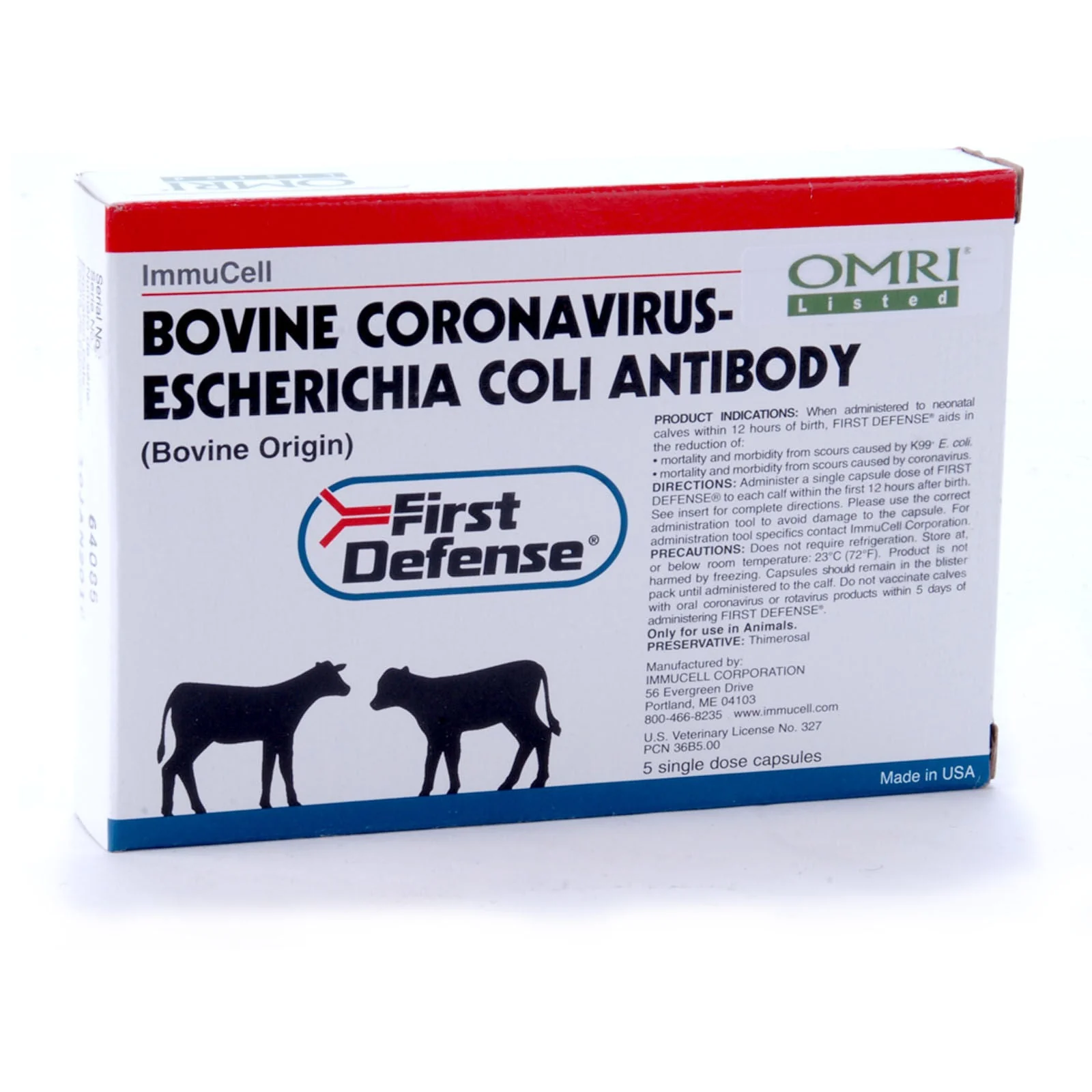 First Defense Capsules for Scours, box of 5 - Buy Pet Shop