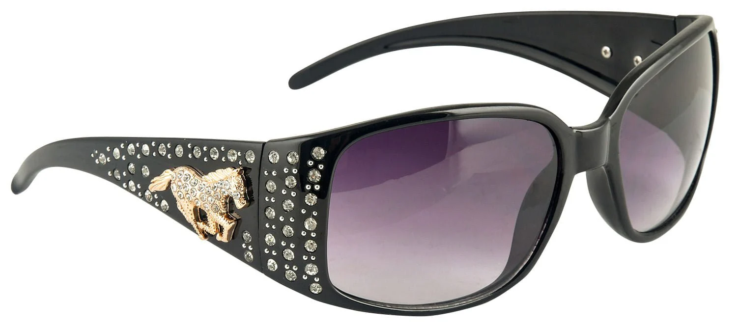 Ladies' Running Horse Rhinestone Sunglasses - Buy Pet Shop