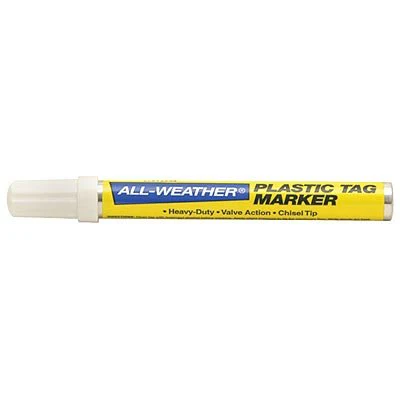ALL-WEATHER Plastic Tag Marker, White Ink - Buy Pet Shop