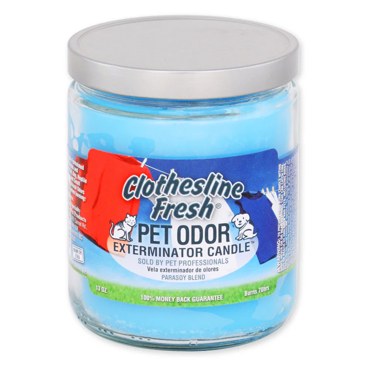 Pet Odor Exterminator Candle, Clothesline Fresh - Buy Pet Shop