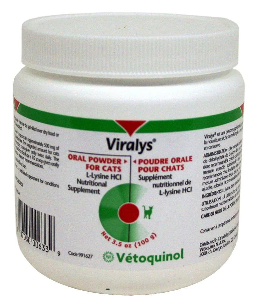 Vetoquinol Viralys L-Lysine Supplement for Cats - Buy Pet Shop