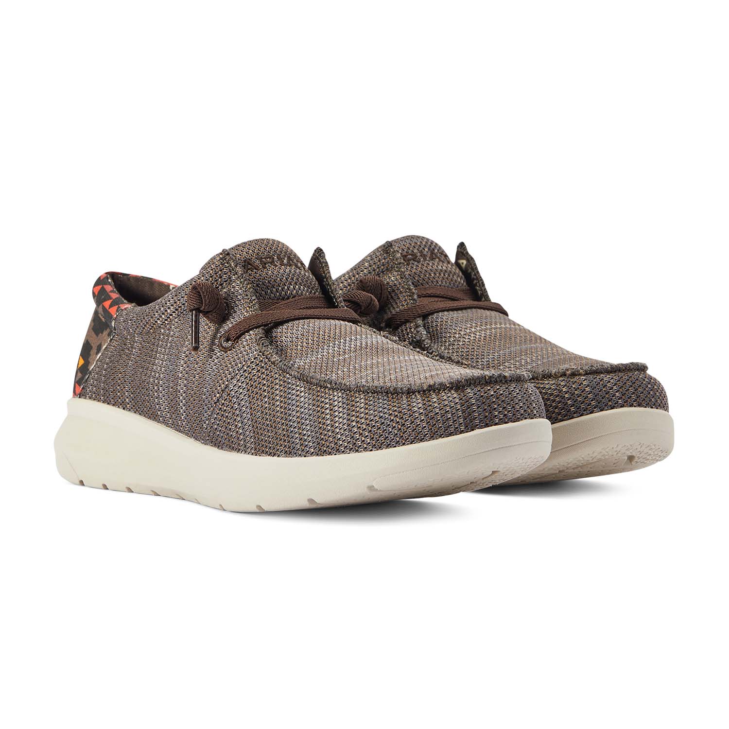 Ariat Men's Hilo Stretch Lace Shoe, Brown/Red Aztec - Buy Pet Shop