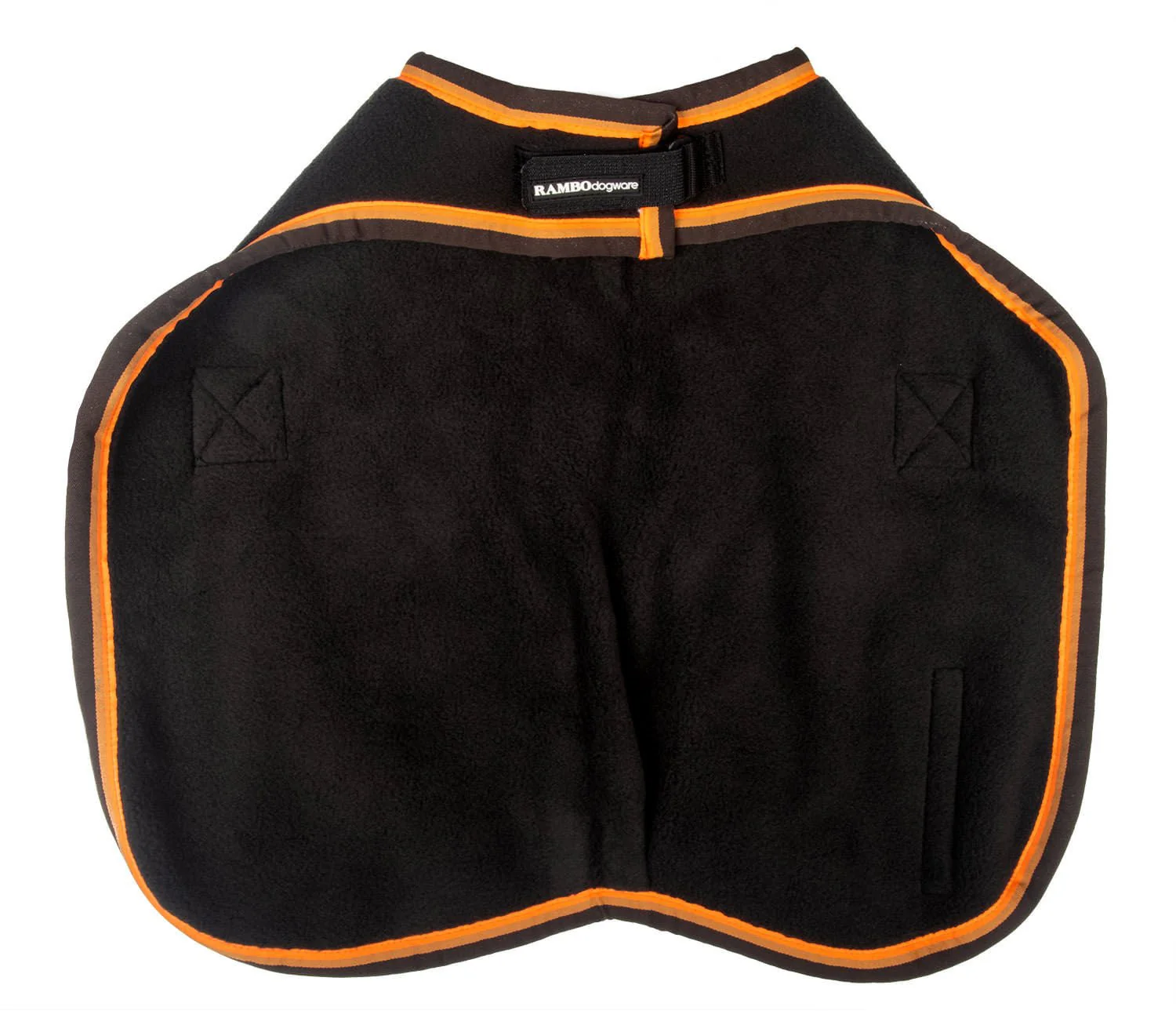 Rambo Deluxe Dog Coat, Black/Orange - Buy Pet Shop