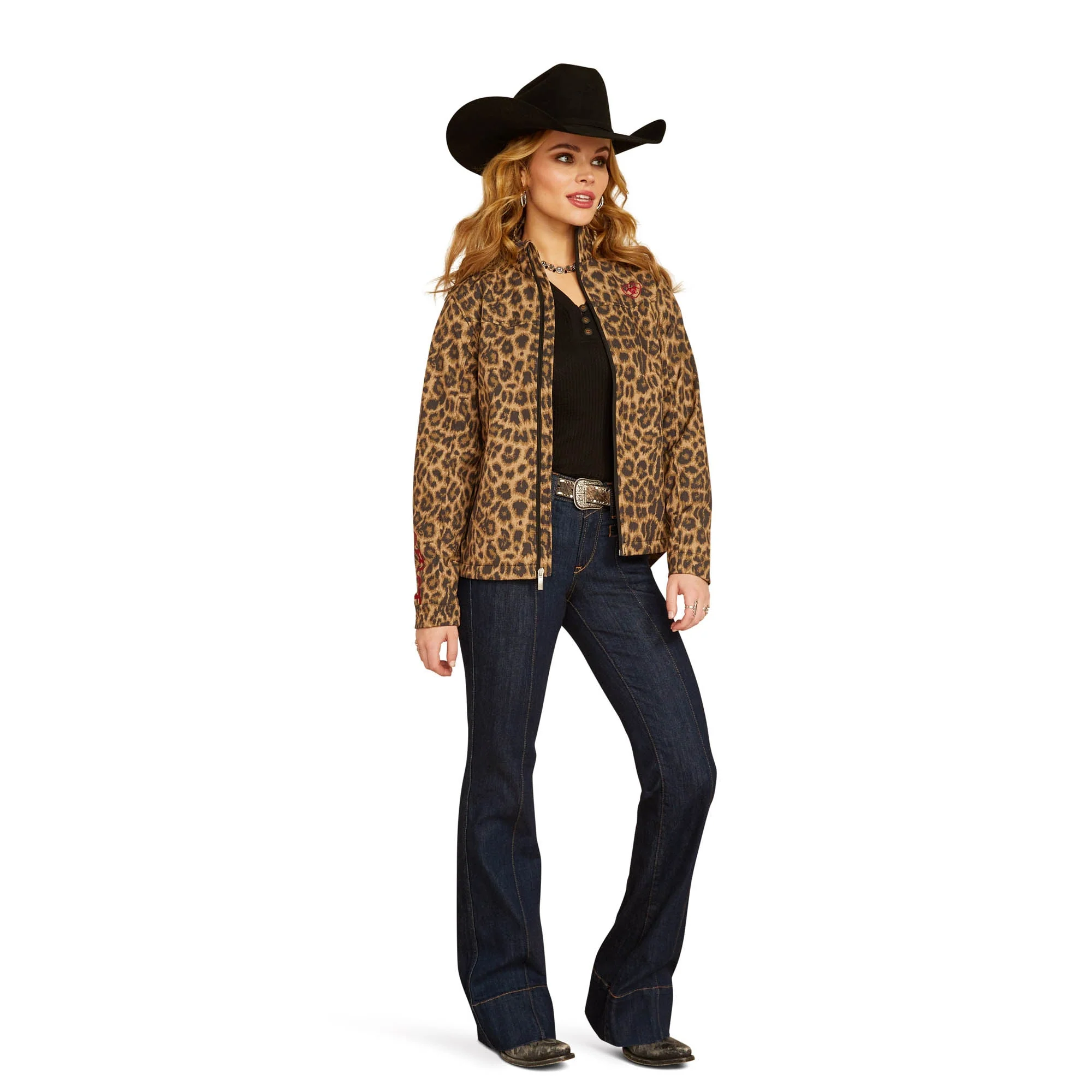 Ariat Women's Team Softshell Print Jacket, Lila Leopard - Buy Pet Shop