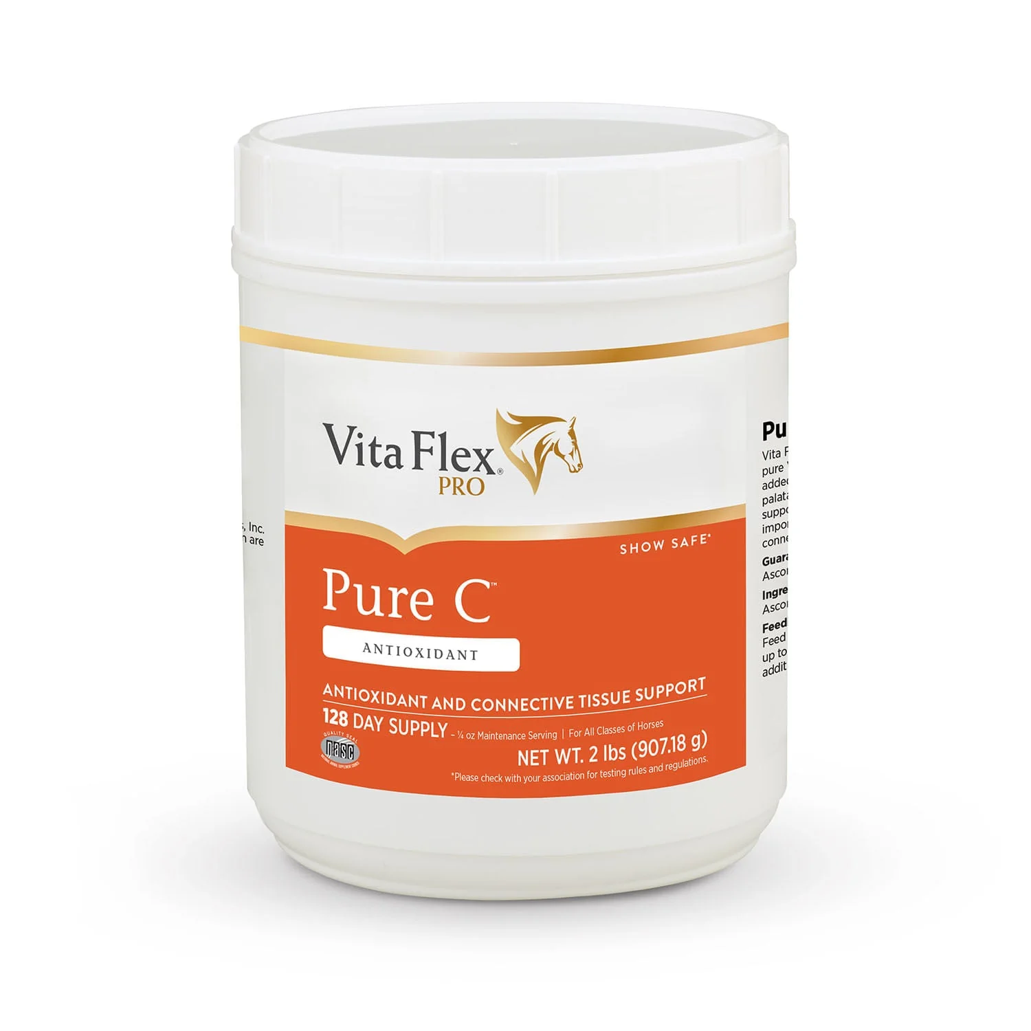 Vita Flex Pure C Premium Quality Vitamin C for Horses, 128 Day Supply - Buy Pet Shop