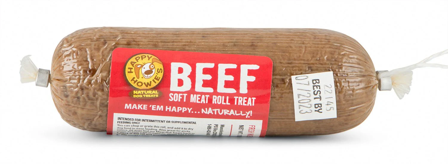 Happy Howie's Gourmet Meat Roll, Beef - Buy Pet Shop