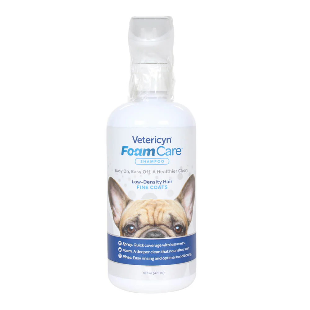 Vetericyn FoamCare Low Density Fine Coats Spray Shampoo, 16 oz - Buy Pet Shop