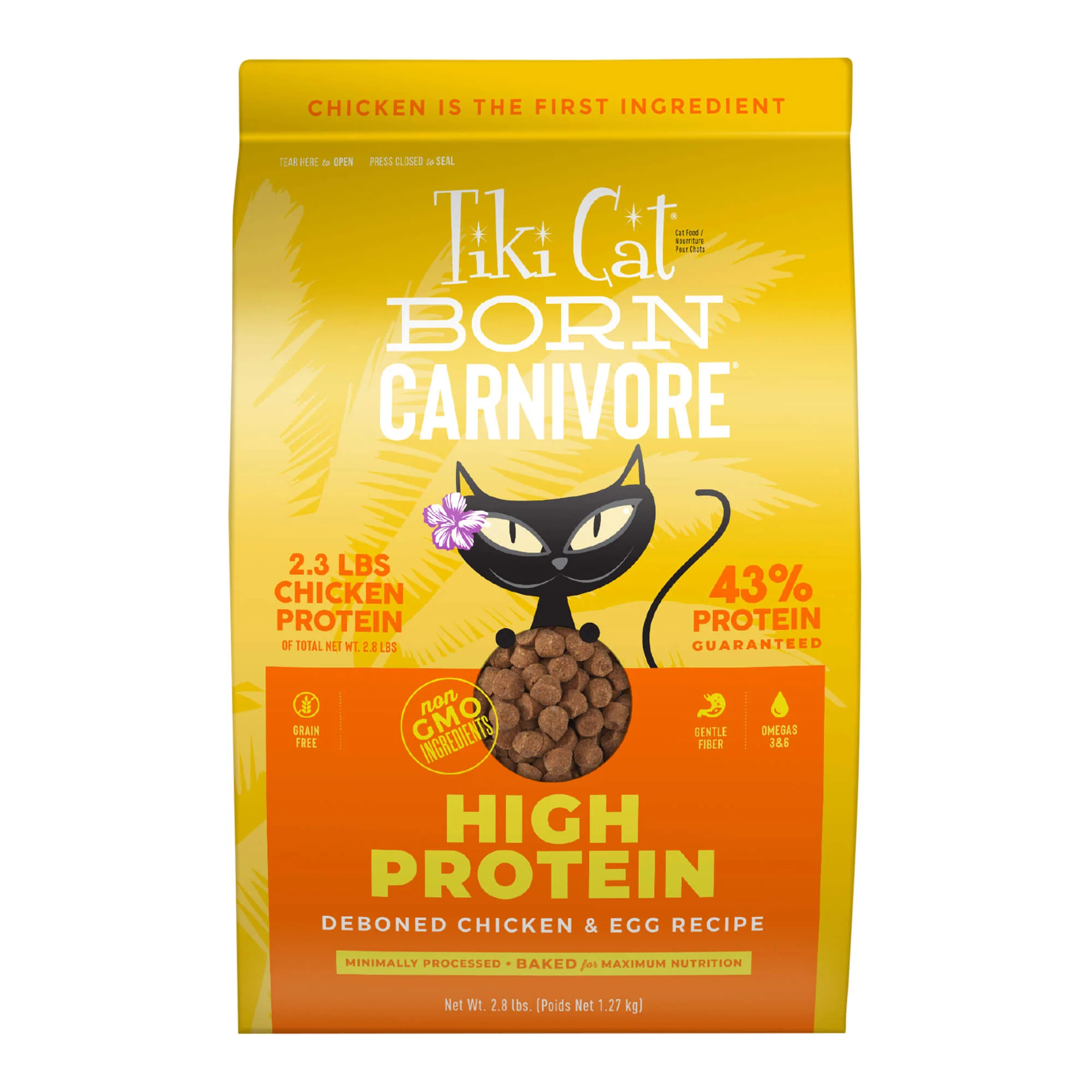 Tiki Cat Born Carnivore High Protein Dry Cat Food, Deboned Chicken & Egg - Buy Pet Shop