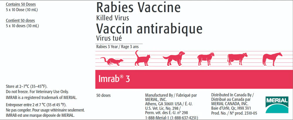 Rx Imrab 3, 5 x 10 Dose - Buy Pet Shop