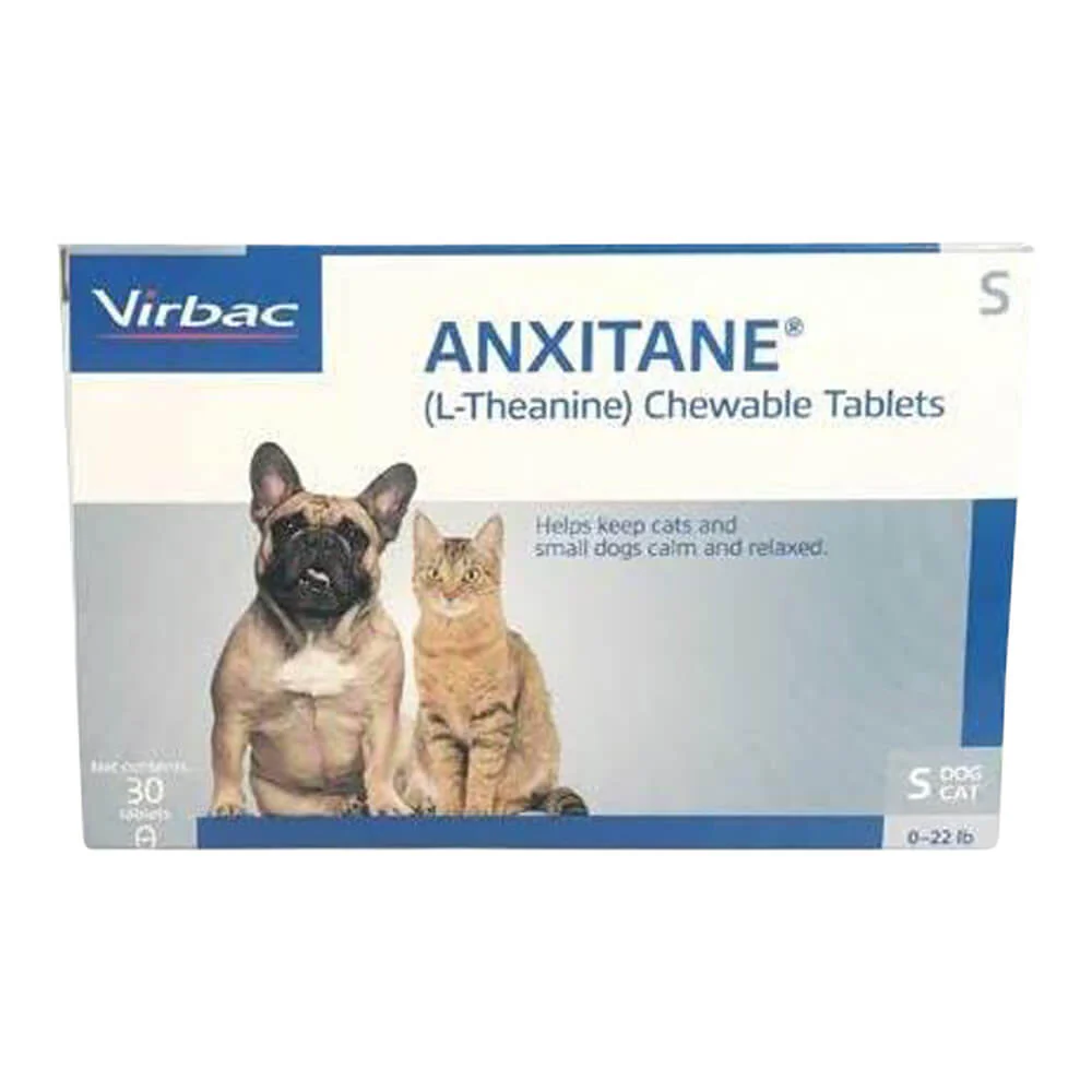 Anxitane (L-Theanine) Chewable Calming Tablets for Cats & Dogs, 50 mg - Buy Pet Shop