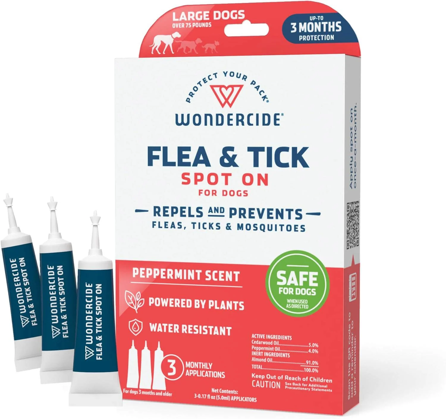 Wondercide Flea & Tick Spot On for Dogs, Peppermint - Buy Pet Shop