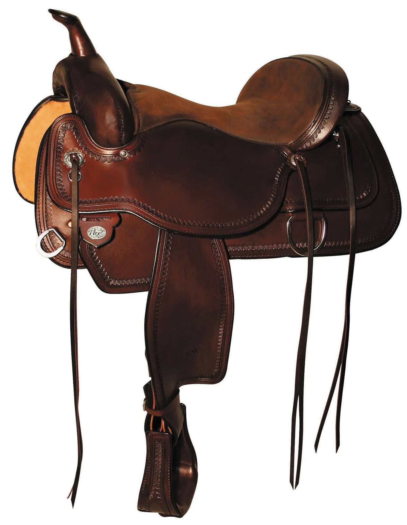 Circle Y Topeka Flex2 Trail Saddle, Wide, Walnut - Buy Pet Shop