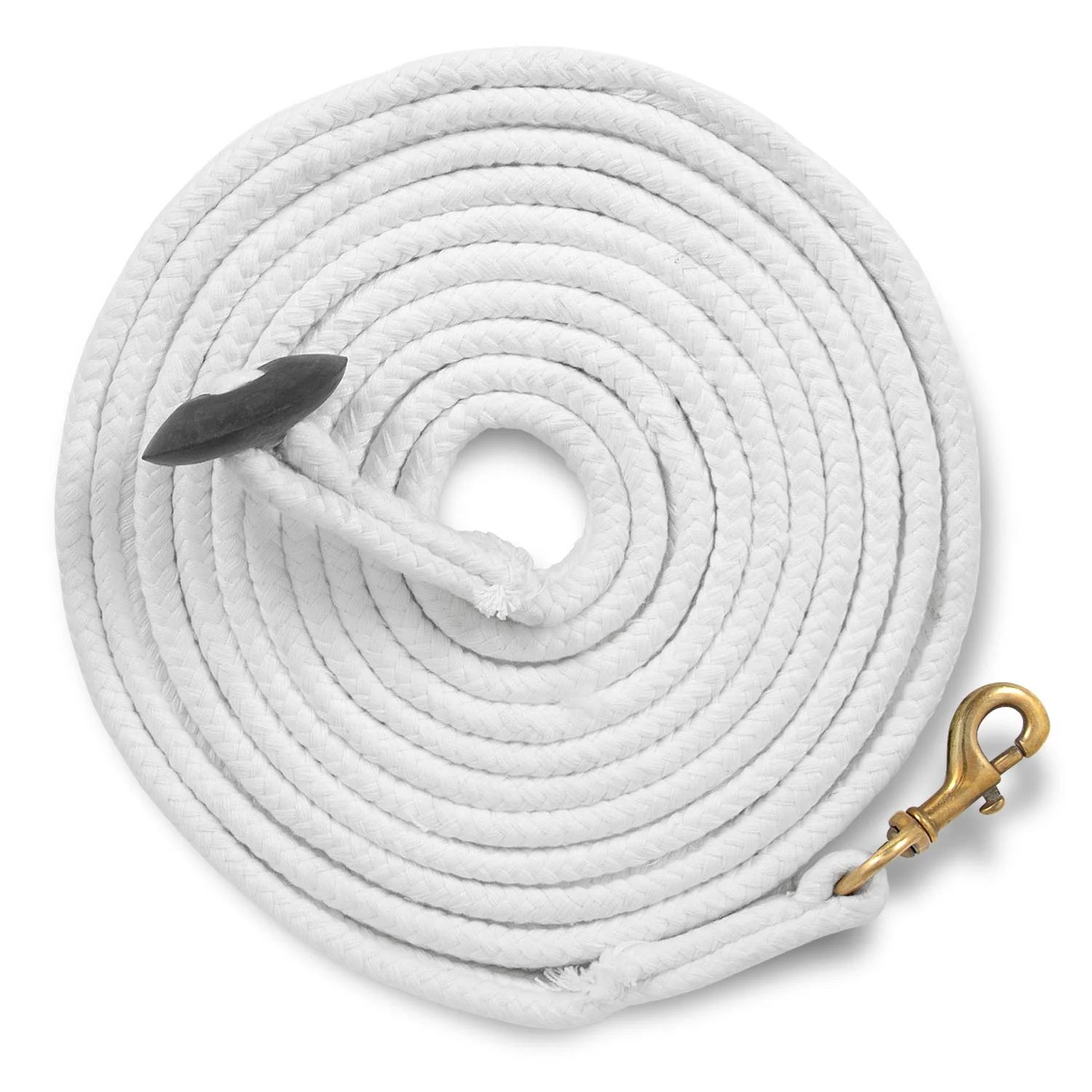 Equine Braided Cotton Lunge Line with Rubber Stopper, 25' L - Buy Pet Shop