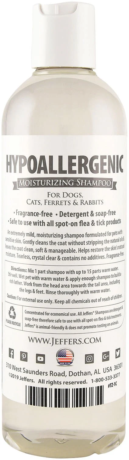 Hypoallergenic Moisturizing Pet Shampoo for Sensitive Skin - Buy Pet Shop
