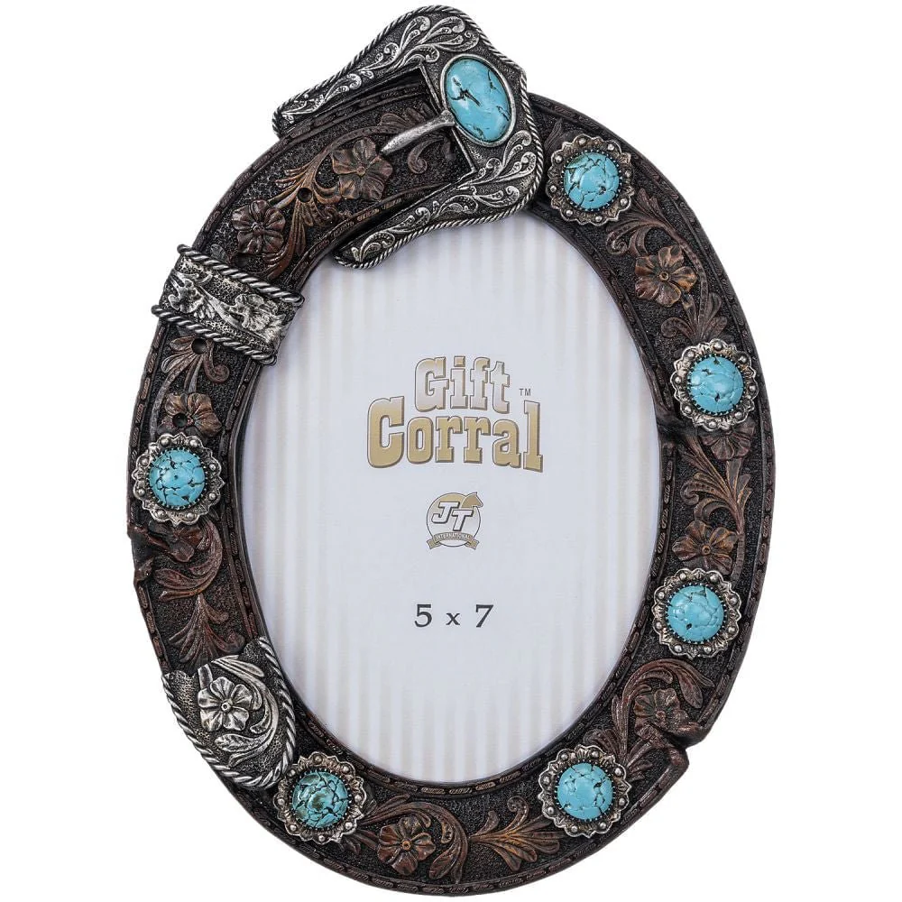 Belt Buckle Oval Picture Frame - Buy Pet Shop