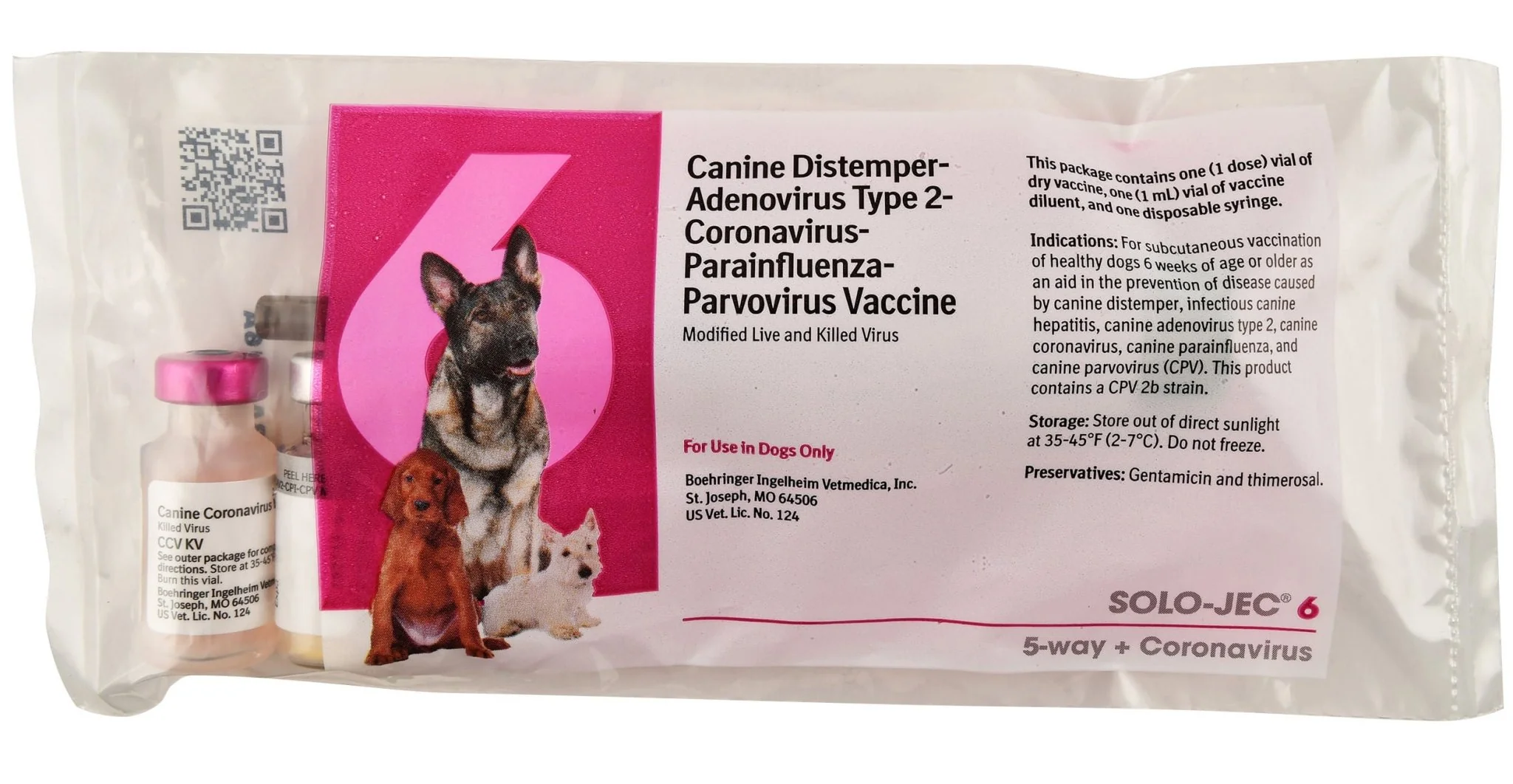 Solo-Jec 6 (6 Way Dog Vaccine), Single Dose - Buy Pet Shop