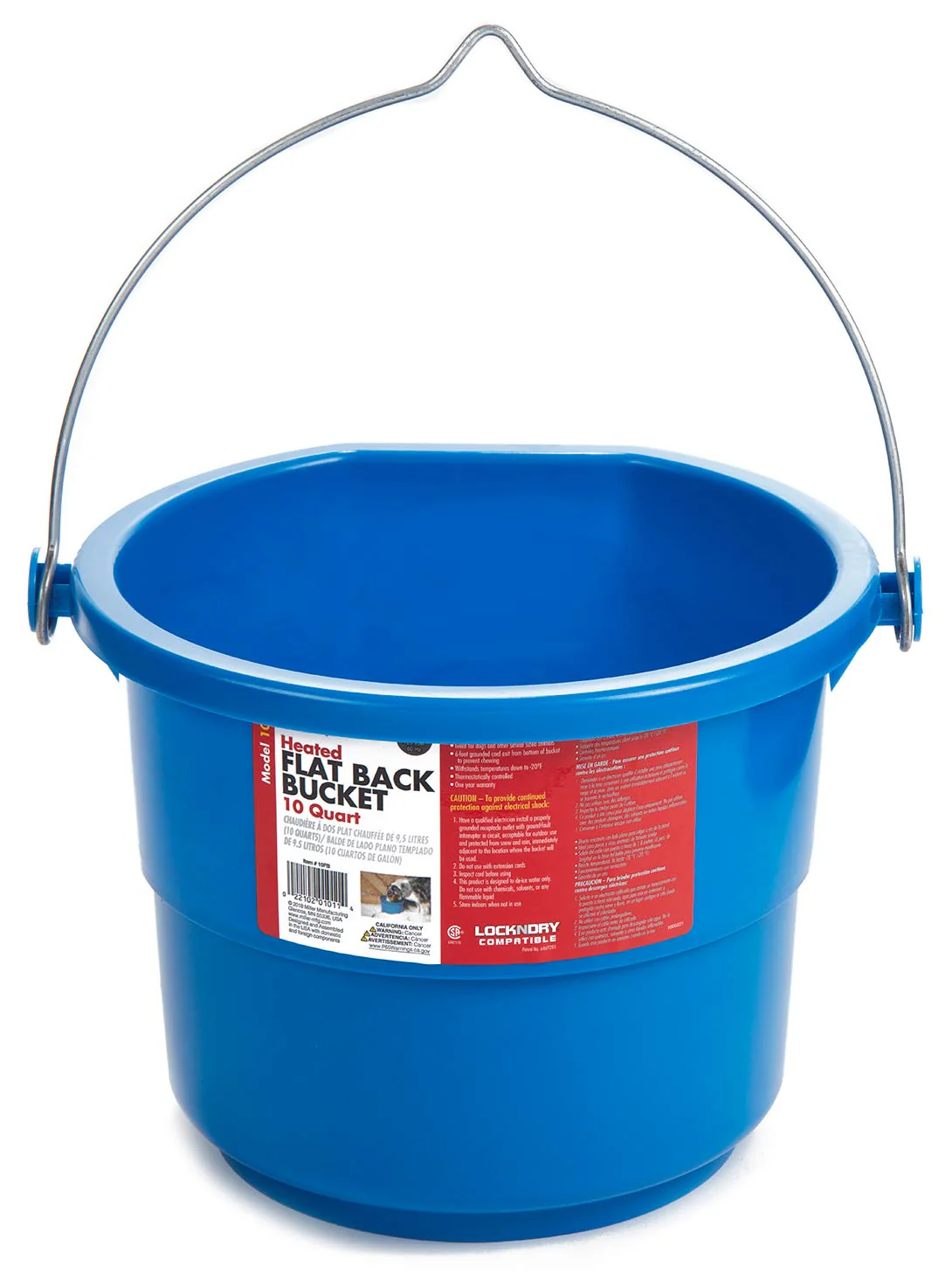 Heated Flat Back Bucket with Built-in Thermostat - Buy Pet Shop