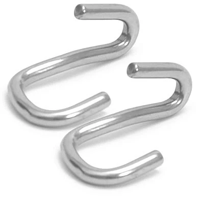 Stainless Steel Curb Hooks, Pair - Buy Pet Shop