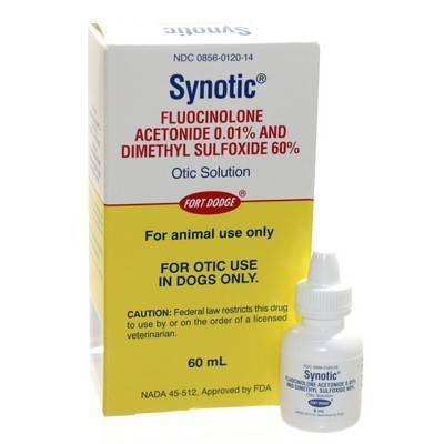 Rx Synotic (fluocinolone acetonide & dimethyl sulfoxide) Otic Solution for Dogs & Cats - Buy Pet Shop