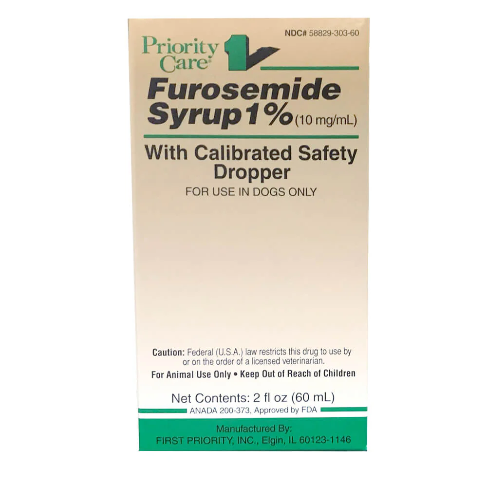 Rx Furosemide Syrup for Dogs & Cats, 10 mg x 60 ml bottle - Buy Pet Shop