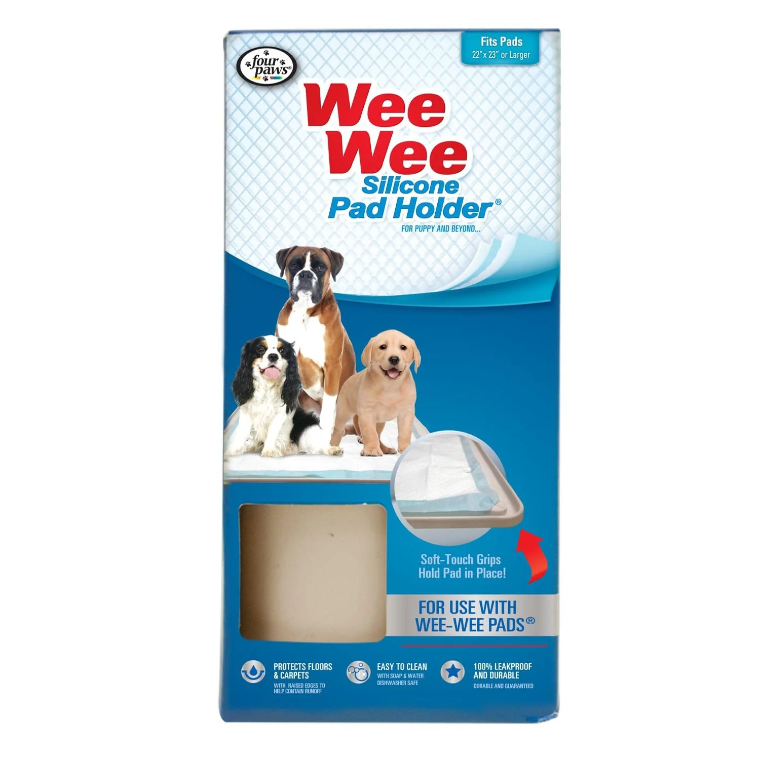 Wee-Wee Silicone Dog Housebreaking Pad Holder, 22