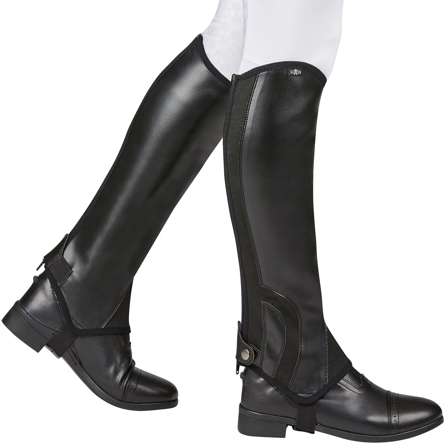 Saxon Syntovia Half Chaps, Ladies, Black - Buy Pet Shop
